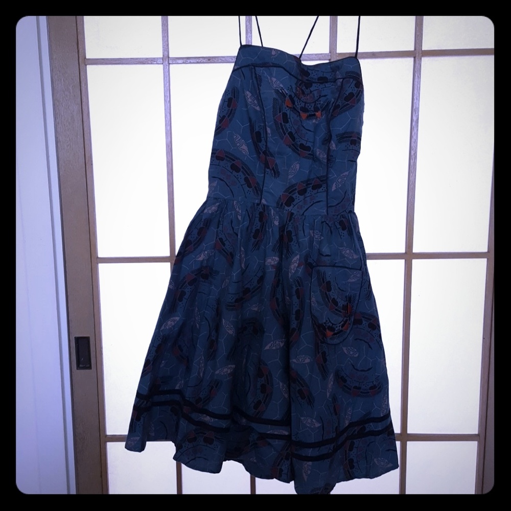 Geometric print dress *BROKEN ZIPPER*